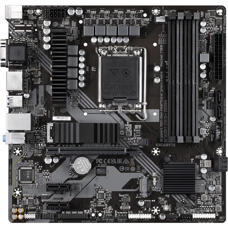 GIGABYTE B760M DS3H DDR4 GIGABYTE B760M DS3H DDR4