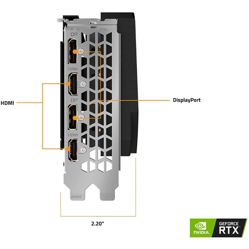 GIGABYTE AORUS GeForce RTX 3060 Ti Elite 8G (REV2.0) Graphics Card, 3X WINDFORCE Fans, LHR, 8GB 256-bit GDDR6, GV-N306TAORUS E-8GD REV2.0 Video Card