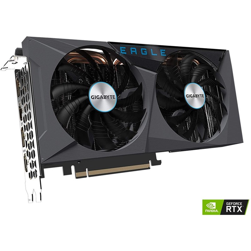 GIGABYTE GeForce RTX 3060 Ti Eagle 8G Graphics Card, 2X WINDFORCE Fans, 8GB 256-Bit GDDR6 GIGABYTE GeForce RTX 3060 Ti Eagle 8G Graphics Card, 2X WINDFORCE Fans, 8GB 256-Bit GDDR6