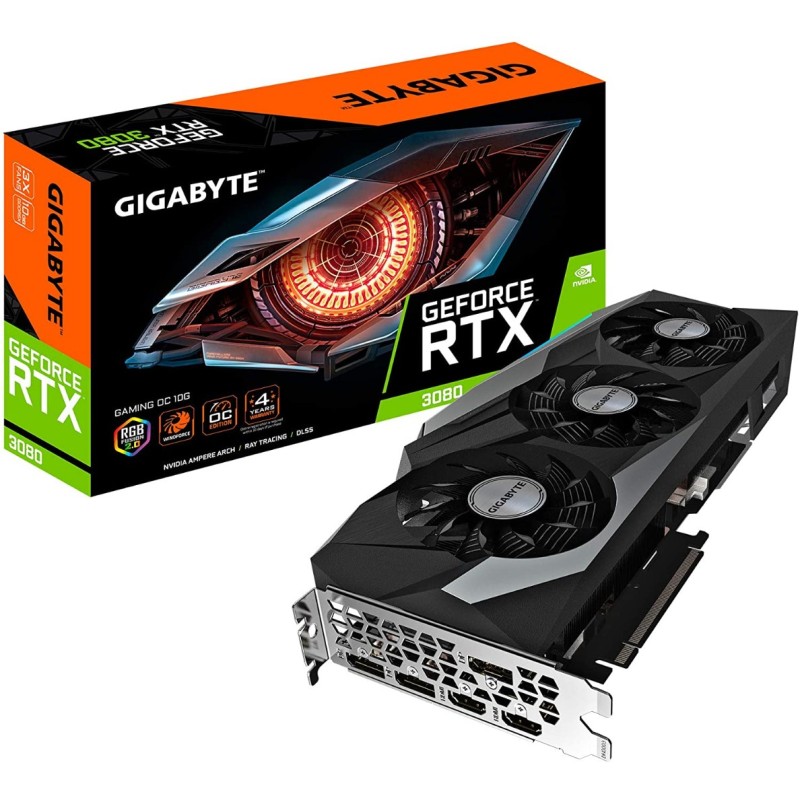 GIGABYTE RTX 3080 GAMING OC WINDFORCE 10GB 320-bit GDDR6X GIGABYTE RTX 3080 GAMING OC WINDFORCE 10GB 320-bit GDDR6X