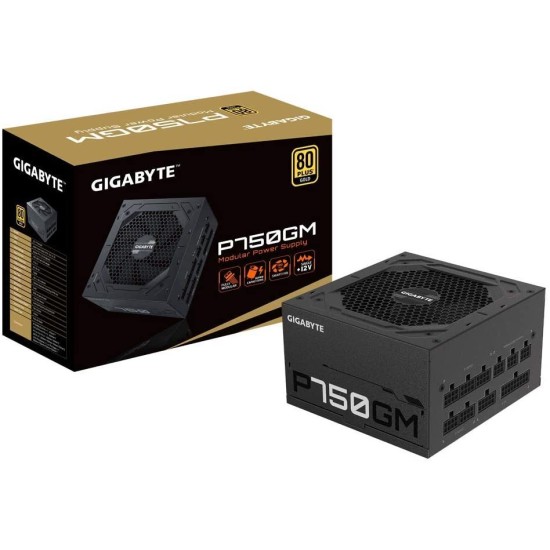 Gigabyte GP-P750GM (80 Plus Gold 750W, Modular, Smart Fan, Smart Power Protection