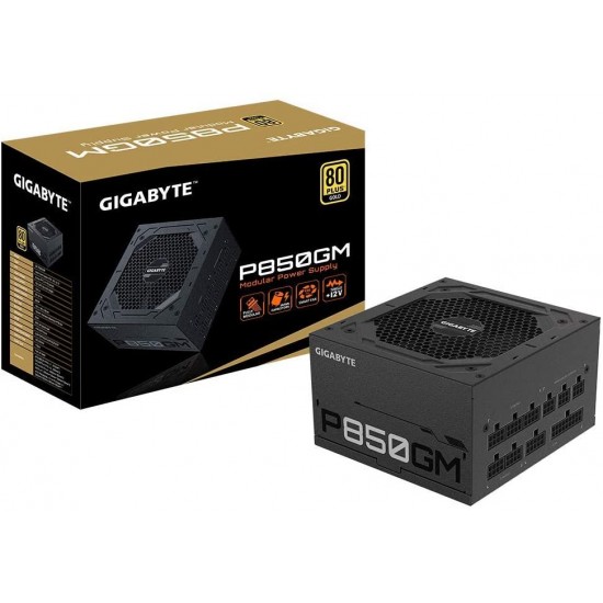 Gigabyte GP-P850GM (80 Plus Gold 850W, Modular, Smart Fan, Smart Power Protection