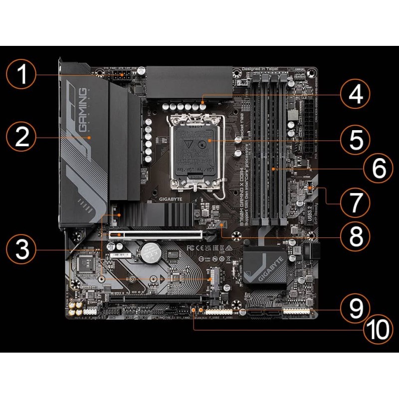GIGABYTE B760M Gaming X DDR4 GIGABYTE B760M Gaming X DDR4