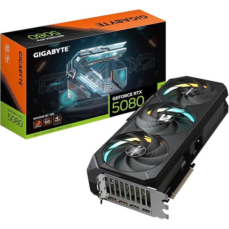 Gigabyte GeForce RTX™ 5080 GAMING OC 16GB DDR7 Gigabyte GeForce RTX™ 5080 GAMING OC 16GB DDR7