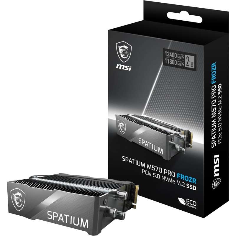 MSI Gaming SPATIUM M570 PRO PCIe 5.0 NVMe M.2 2TB FROZR MSI Gaming SPATIUM M570 PRO PCIe 5.0 NVMe M.2 2TB FROZR