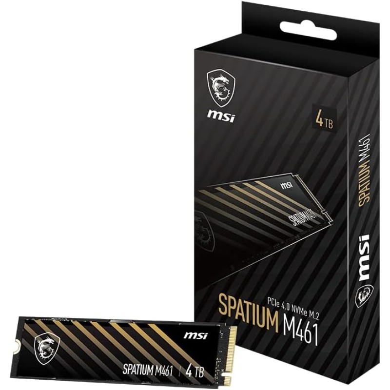 MSI SPATIUM M461 PCIe 4.0 NVMe M.2 4TB MSI SPATIUM M461 PCIe 4.0 NVMe M.2 4TB