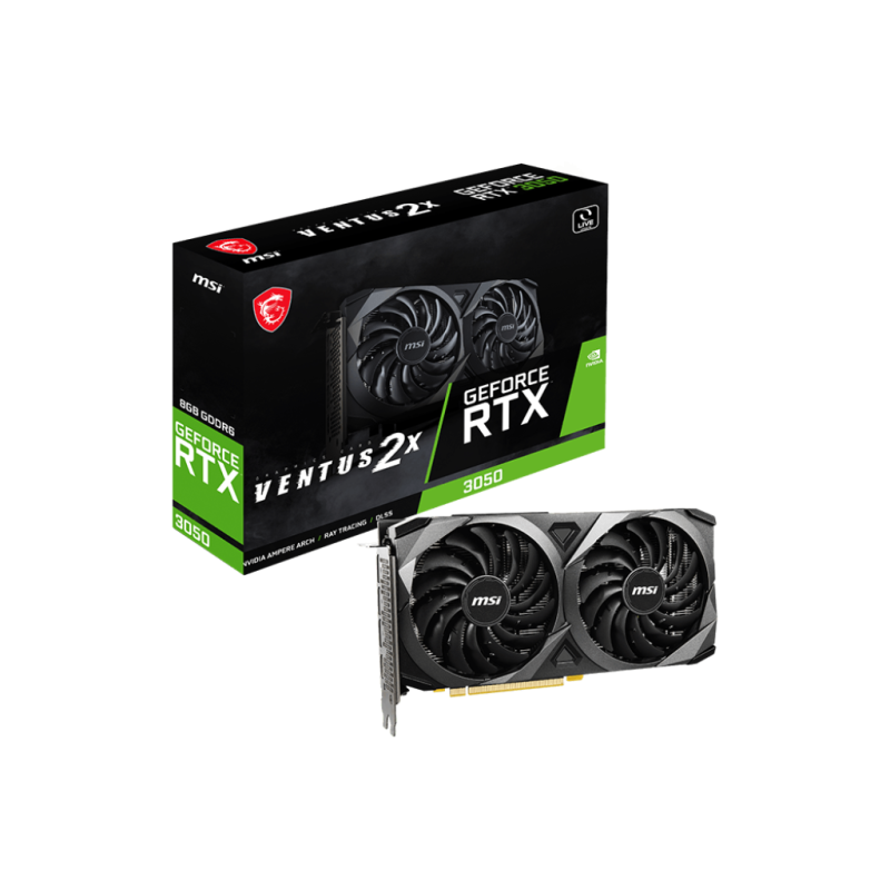 MSI GeForce RTX™ 3050 VENTUS 2X 8G OC MSI GeForce RTX™ 3050 VENTUS 2X 8G OC