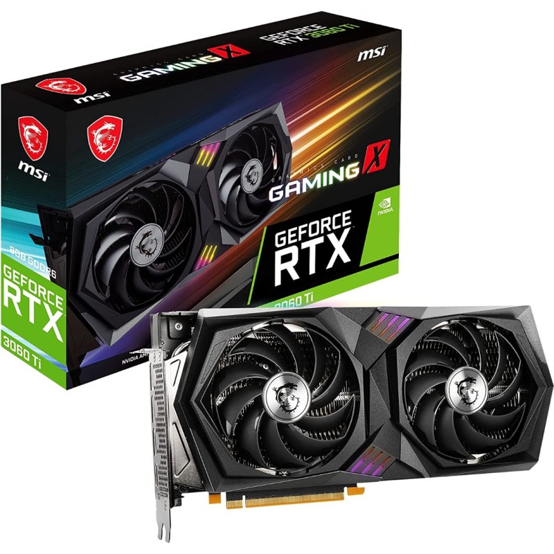 MSI RTX 3060 Ti GAMING X Graphics Card 8GB GDDR6 MSI RTX 3060 Ti GAMING X Graphics Card 8GB GDDR6