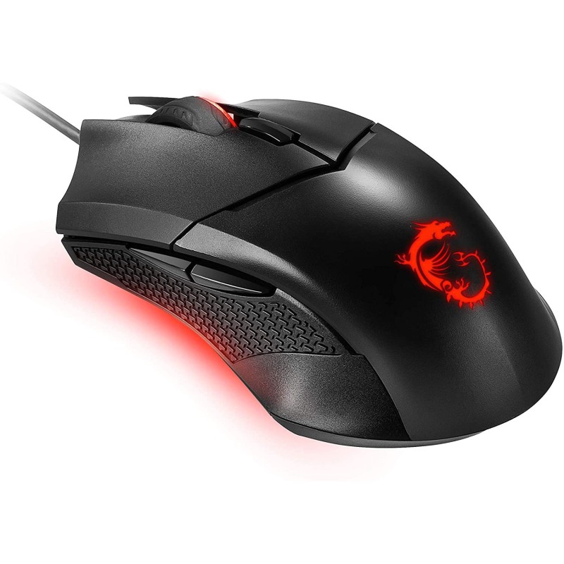 MSI Clutch GM08 4200 DPI Optical Wired Gaming Mouse with Red LED MSI Clutch GM08 4200 DPI Optical Wired Gaming Mouse with Red LED