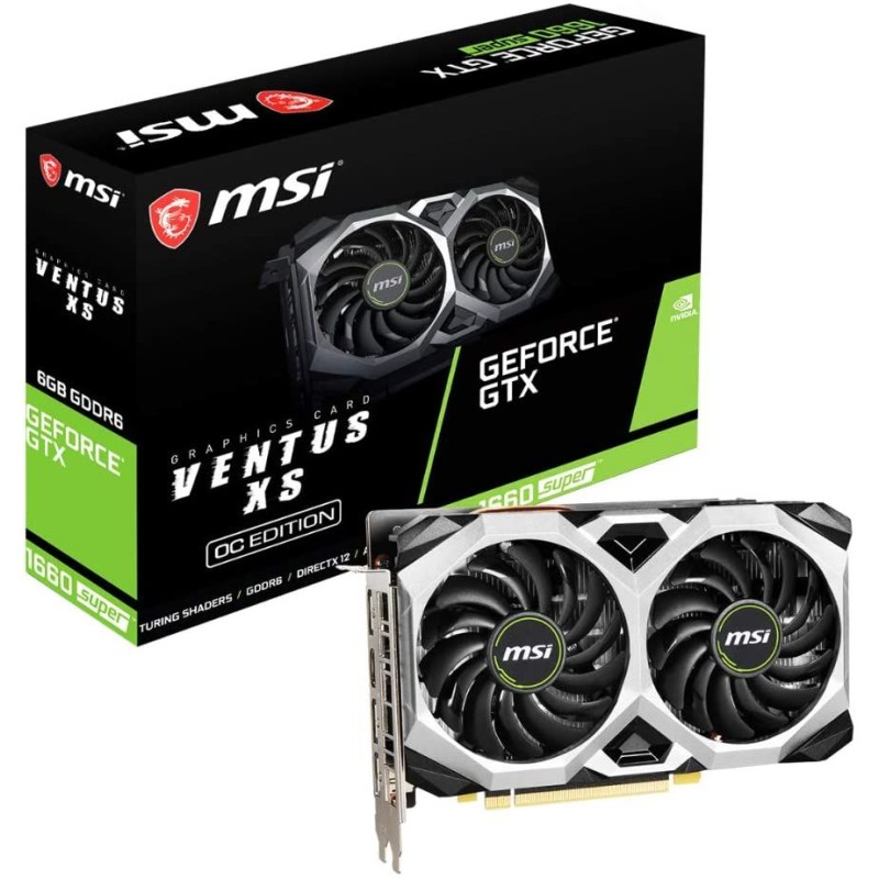 MSI NVIDIA GEFORCE GTX 1660 SUPER VENTUS XS OC 6GB MSI NVIDIA GEFORCE GTX 1660 SUPER VENTUS XS OC 6GB