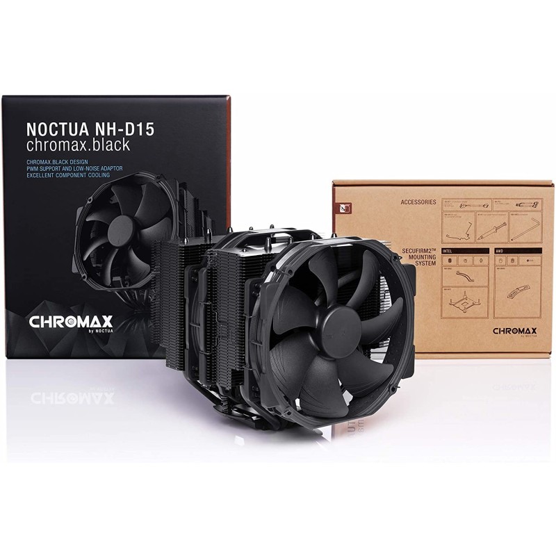 Noctua NH-D15 chromax.Black, Dual-Towe (140mm, Black) Noctua NH-D15 chromax.Black, Dual-Towe (140mm, Black)