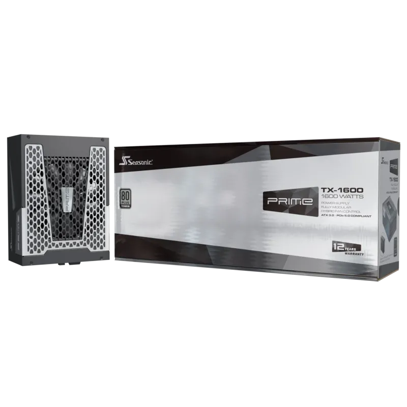 Seasonic Prime TX-1600 1600W ATX 3.1 80 Plus Titanium Fully Modular
