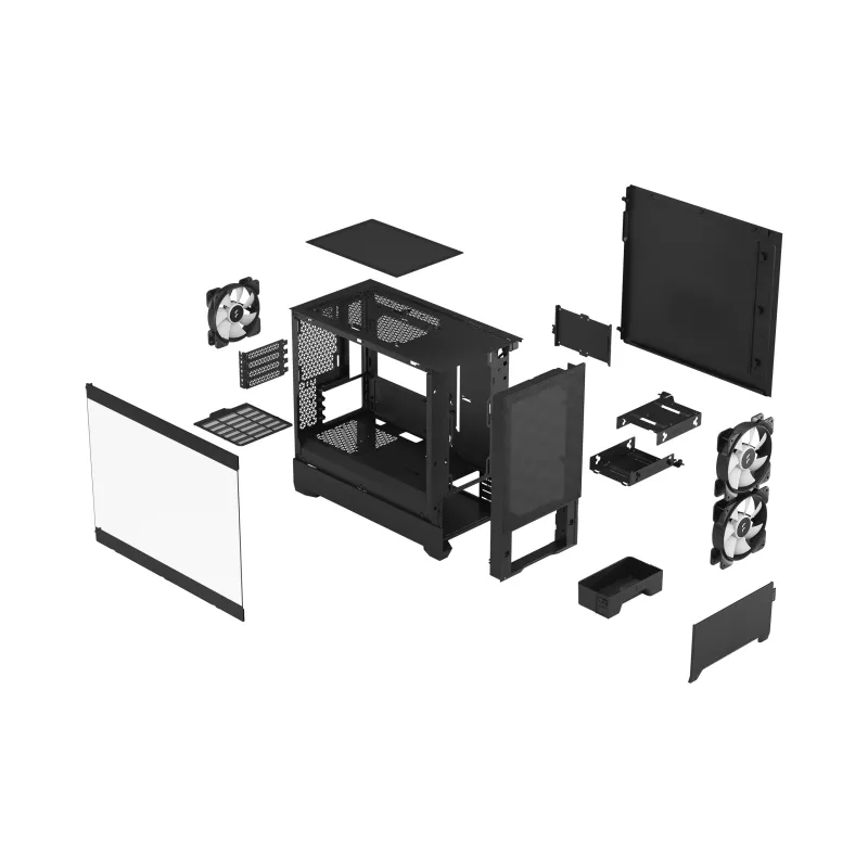Fractal Pop Mini Air RGB Black TG Tint Fractal Pop Mini Air RGB Black TG Tint