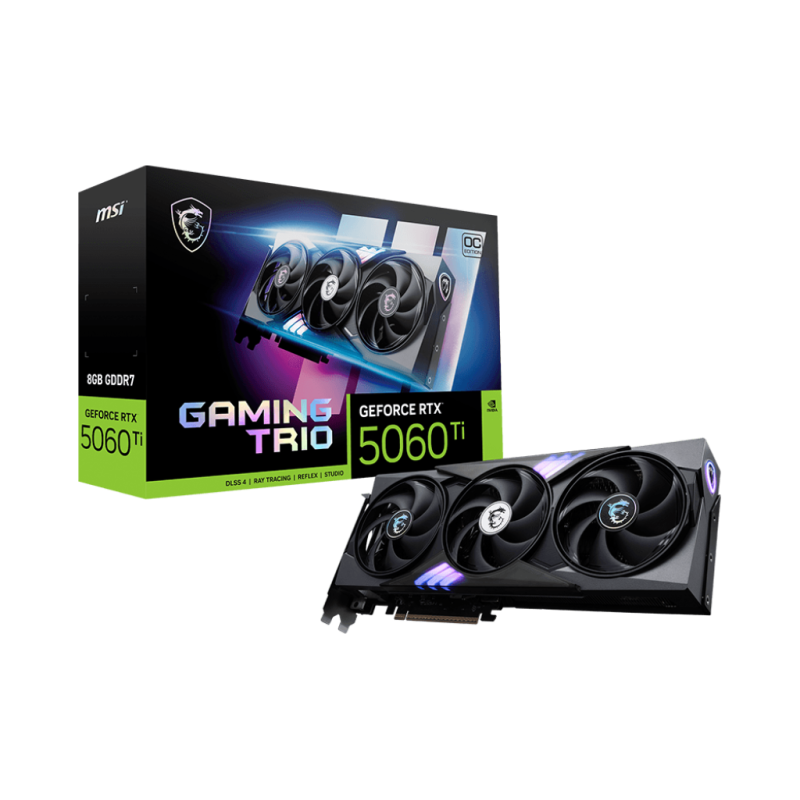 MSI GeForce RTX 5060 Ti 8G GAMING TRIO OC MSI GeForce RTX 5060 Ti 8G GAMING TRIO OC