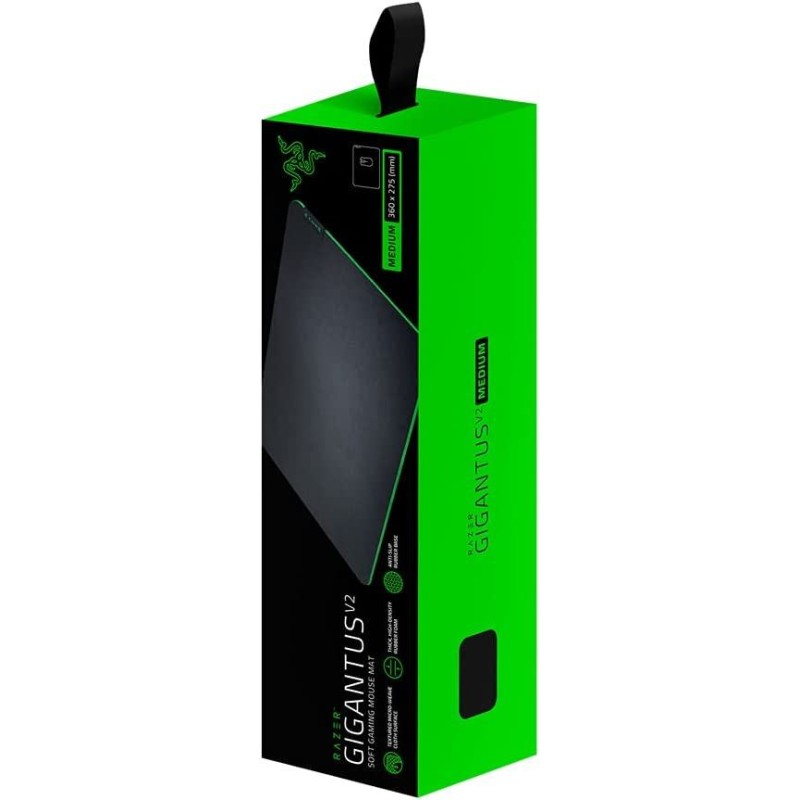 Razer Gigantus V2 Medium - Soft Medium Gaming Mouse Mat for Speed and Control (Non-Slip Rubber, Textured Micro-Weave Cloth, 36 x 27 x 0.3cm) Black Razer Gigantus V2 Medium - Soft Medium Gaming Mouse Mat for Speed and Control (Non-Slip Rubber, Textured Micro-Weave Cloth, 36 x 27 x 0.3cm) Black