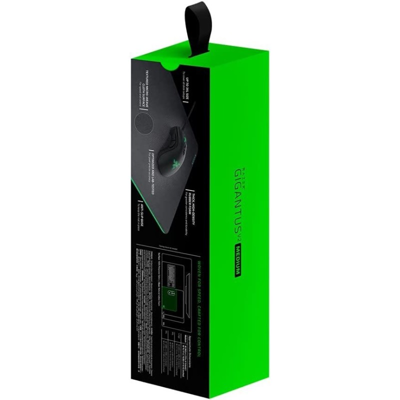 Razer Gigantus V2 Medium - Soft Medium Gaming Mouse Mat for Speed and Control (Non-Slip Rubber, Textured Micro-Weave Cloth, 36 x 27 x 0.3cm) Black Razer Gigantus V2 Medium - Soft Medium Gaming Mouse Mat for Speed and Control (Non-Slip Rubber, Textured Micro-Weave Cloth, 36 x 27 x 0.3cm) Black