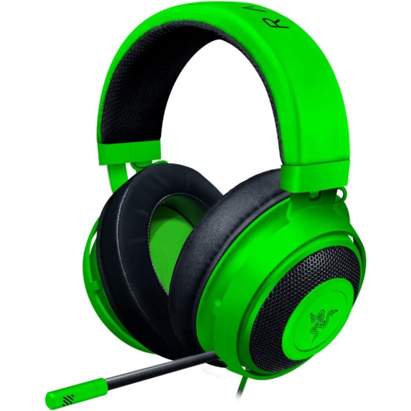 Razer Kraken Gaming Headset: Lightweight Aluminum Frame, Retractable Noise Isolating Microphone, For PC, PS4, PS5, Switch, Xbox One, Xbox Series X & S, Mobile, 3.5 mm Audio Jack – Green Razer Kraken Gaming Headset: Lightweight Aluminum Frame, Retractable Noise Isolating Microphone, For PC, PS4, PS5, Switch, Xbox One, Xbox Series X & S, Mobile, 3.5 mm Audio Jack – Green