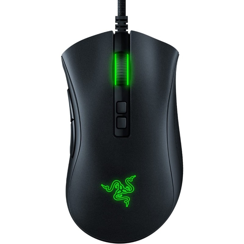 Razer DeathAdder V2 Gaming Mouse: 20K DPI Optical Sensor - Fastest Gaming Mouse Switch - Chroma RGB Lighting - 8 Programmable Buttons - Rubberized Side Grips - Classic Black Razer DeathAdder V2 Gaming Mouse: 20K DPI Optical Sensor - Fastest Gaming Mouse Switch - Chroma RGB Lighting - 8 Programmable Buttons - Rubberized Side Grips - Classic Black