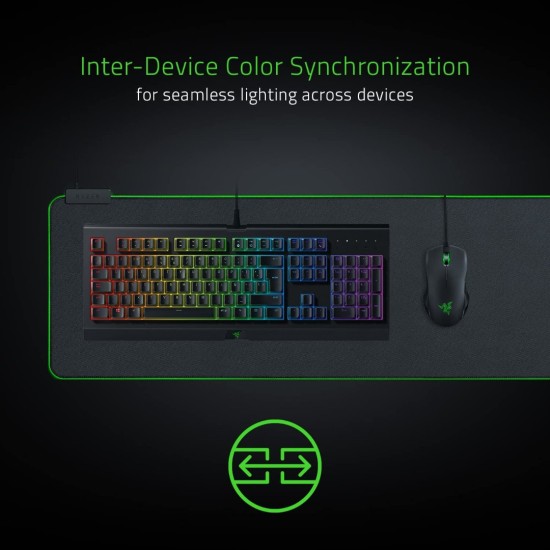 Razer Goliathus Extended Chroma Gaming Mouse Mat - Balanced Control - Black