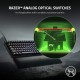 Razer Huntsman V2 Analog Gaming Keyboard: Razer Analog Optical Switches - Chroma RGB Lighting - Magnetic Plush Wrist Rest - Dedicated Media Keys & Dial - Classic Black