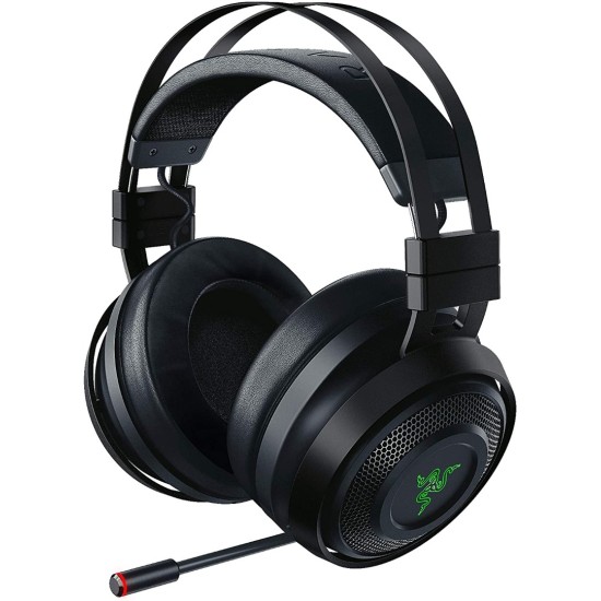 Razer Nari Ultimate Wireless 7.1 Surround Sound Gaming Headset: THX Audio & Haptic Feedback - Auto-Adjust Headband - Chroma RGB - Retractable Mic - for PC, PS4, PS5 - Black