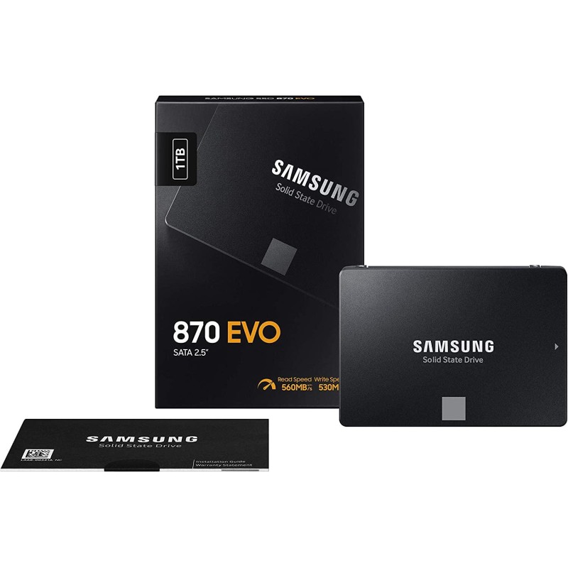 Samsung 870 EVO 1TB 2.5 Internal SSD - MZ-77E1T0BW Samsung 870 EVO 1TB 2.5 Internal SSD - MZ-77E1T0BW