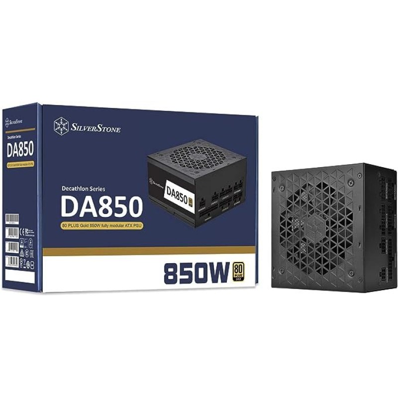 SilverStone Technology 80 Plus Gold 850W Fully Modular ATX Power Supply DA850-G SilverStone Technology 80 Plus Gold 850W Fully Modular ATX Power Supply DA850-G
