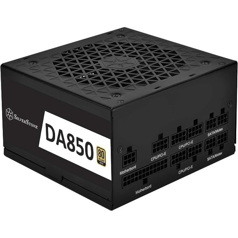 SilverStone Technology 80 Plus Gold 850W Fully Modular ATX Power Supply DA850-G SilverStone Technology 80 Plus Gold 850W Fully Modular ATX Power Supply DA850-G