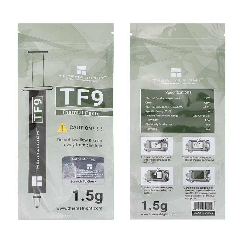 Thermalright TF9 1.5g Thermal Paste Thermalright TF9 1.5g Thermal Paste