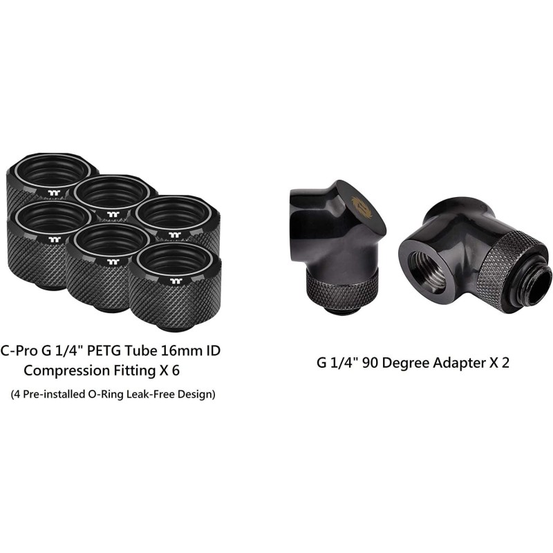 Thermaltake Pacific C360 Copper Radiator PETG Hard Tube Water Cooling Kit Thermaltake Pacific C360 Copper Radiator PETG Hard Tube Water Cooling Kit