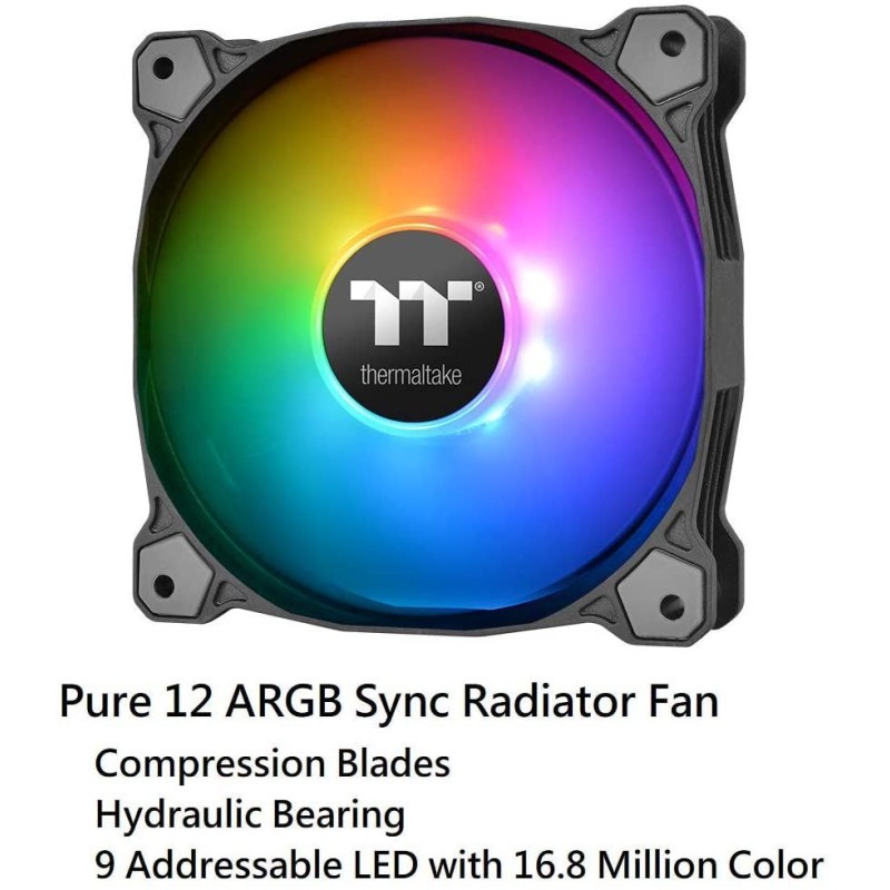 Thermaltake Water 3.0 ARGB Motherboard Sync Edition AMD/Intel LGA1200 Ready 360 All-in-One Liquid Cooling System Thermaltake Water 3.0 ARGB Motherboard Sync Edition AMD/Intel LGA1200 Ready 360 All-in-One Liquid Cooling System