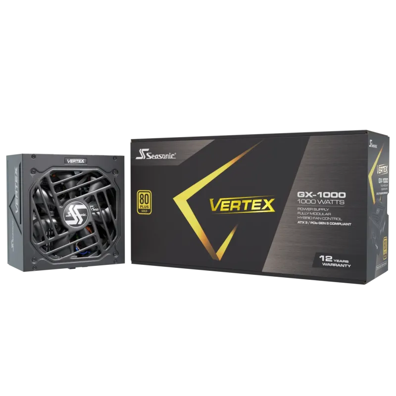 Seasonic Vertex GX-1000 1000W ATX 3.1 80 Plus Gold Fully Modular