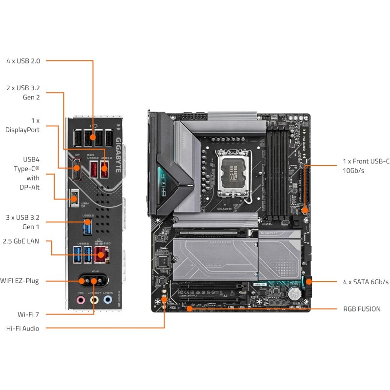 Gigabyte Z890 EAGLE WIFI7 Gigabyte Z890 EAGLE WIFI7