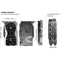 ZOTAC Gaming GeForce RTX 2060 Twin Fan 6GB GDDR6 192-bit Gaming