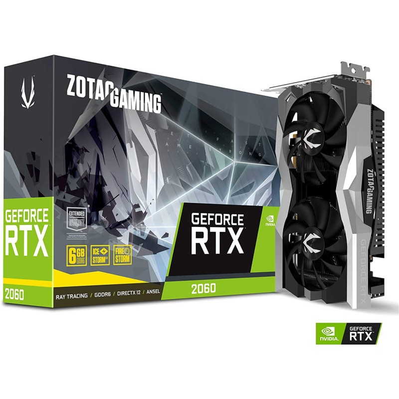 ZOTAC Gaming GeForce RTX 2060 Twin Fan 6GB GDDR6 192-bit Gaming ZOTAC Gaming GeForce RTX 2060 Twin Fan 6GB GDDR6 192-bit Gaming