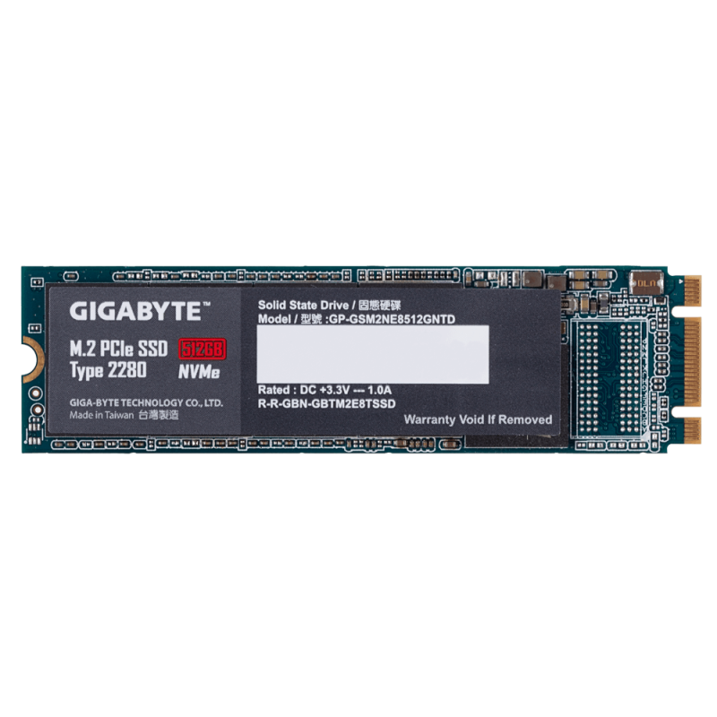 GIGABYTE M.2 PCIe SSD 512GB GIGABYTE M.2 PCIe SSD 512GB