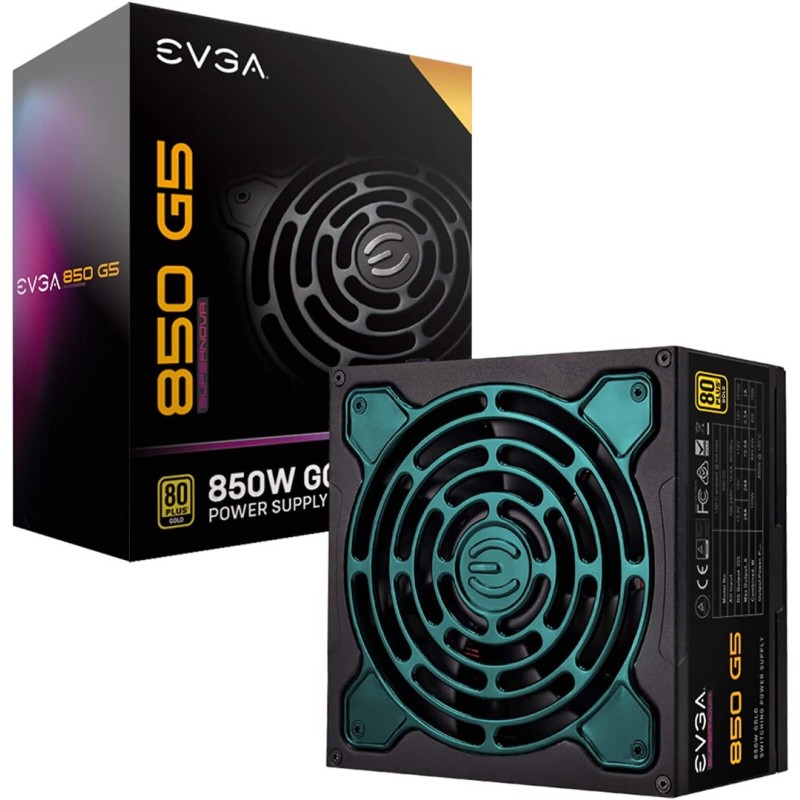 EVGA 220-G5-0850-X1 Super Nova 850 G5, 80 Plus Gold 850W, Fully Modular, ECO Mode with Fdb Fan EVGA 220-G5-0850-X1 Super Nova 850 G5, 80 Plus Gold 850W, Fully Modular, ECO Mode with Fdb Fan