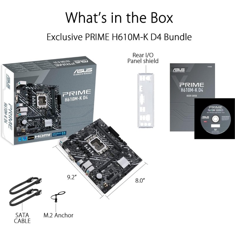 ASUS Prime H610M-K D4 ASUS Prime H610M-K D4