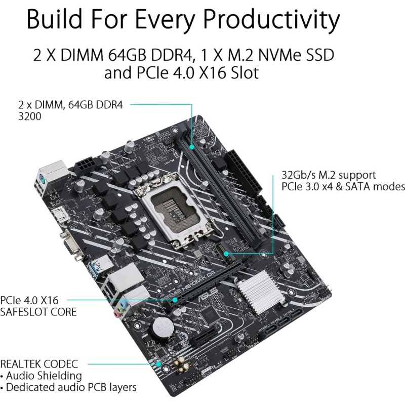 ASUS Prime H610M-K D4 ASUS Prime H610M-K D4