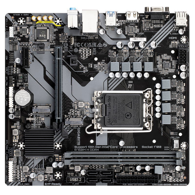 GIGABYTE B760M H DDR4 (rev. 1.0)