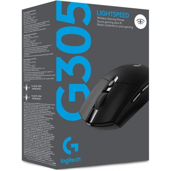 Logitech G305 Black Wireless Gaming Mouse