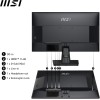 MSI Pro MP251 24.5" IPS 1920 x 1080 (FHD), 100Hz, Adaptive Sync, HDMI, VGA Port, VESA Mount, Tilt, Speaker, 1 ms, Black MSI Pro MP251 24.5" IPS 1920 x 1080 (FHD), 100Hz, Adaptive Sync, HDMI, VGA Port, VESA Mount, Tilt, Speaker, 1 ms, Black