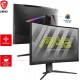 MSI MAG325CQRF QD, 31.5" Gaming Monitor, 2560 x 1440 (QHD) Rapid VA with Quantum Dot, 1 ms, 170Hz, FreeSync Premium, HDR Ready, 1000R, HDMI, DisplayPort, Tilt and Height Adjustable.