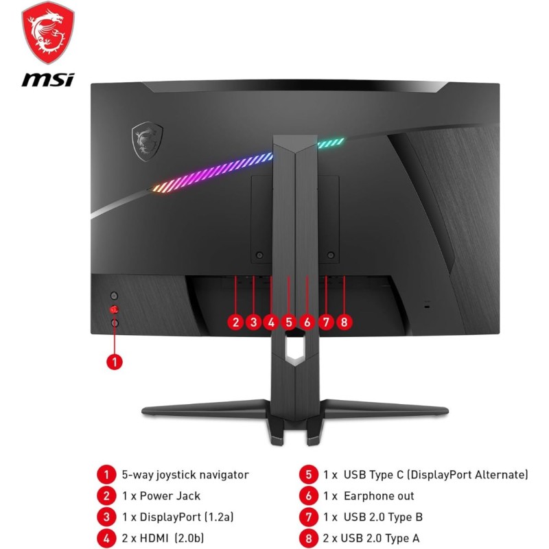 MSI MAG325CQRF QD, 31.5" Gaming Monitor, 2560 x 1440 (QHD) Rapid VA with Quantum Dot, 1 ms, 170Hz MSI MAG325CQRF QD, 31.5" Gaming Monitor, 2560 x 1440 (QHD) Rapid VA with Quantum Dot, 1 ms, 170Hz