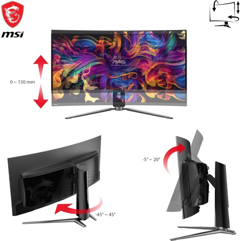 MSI MAG341CQP QD-OLED, 34 Curved OLED Gaming Monitor, 3440 x 1440 (UWQHD), OLED 0.03ms Response time, 175Hz MSI MAG341CQP QD-OLED, 34 Curved OLED Gaming Monitor, 3440 x 1440 (UWQHD), OLED 0.03ms Response time, 175Hz