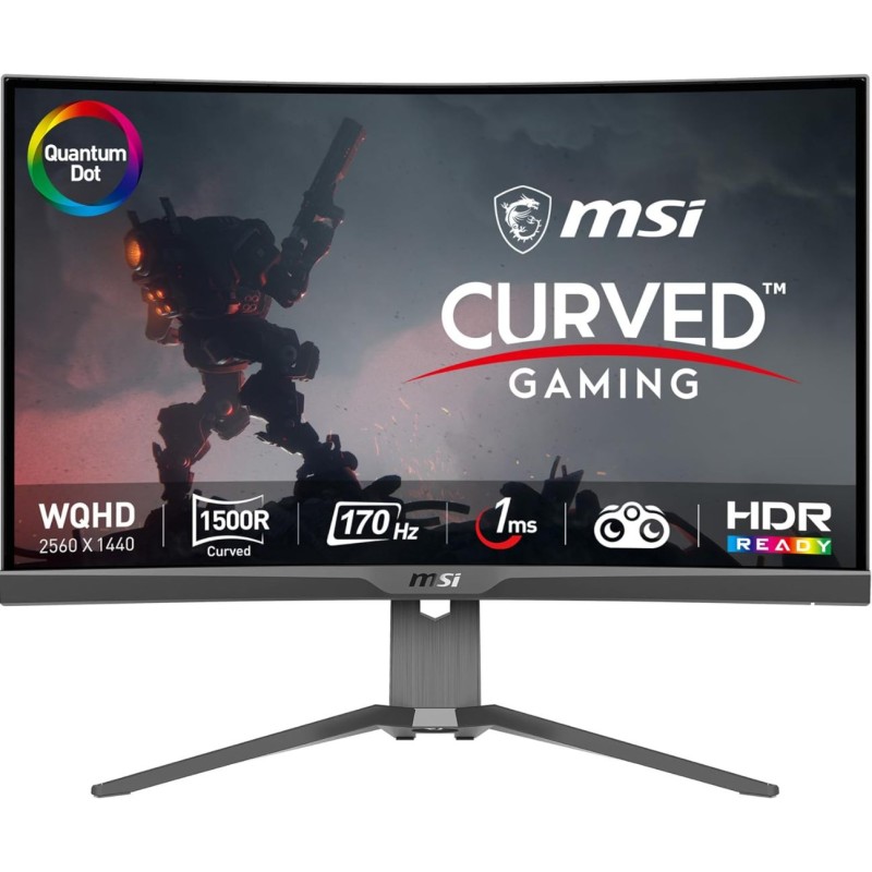 MSI MAG275CQRF QD, 27" Gaming Monitor, MSI MAG275CQRF QD, 27" Gaming Monitor,