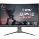 MSI MAG275CQRF QD, 27" Gaming Monitor, 2560 x 1440 (QHD) Rapid VA with Quantum Dot, 1 ms, 170Hz, FreeSync Premium, HDR Ready, 1000R, HDMI, DisplayPort, Tilt and Height Adjustable.,Black