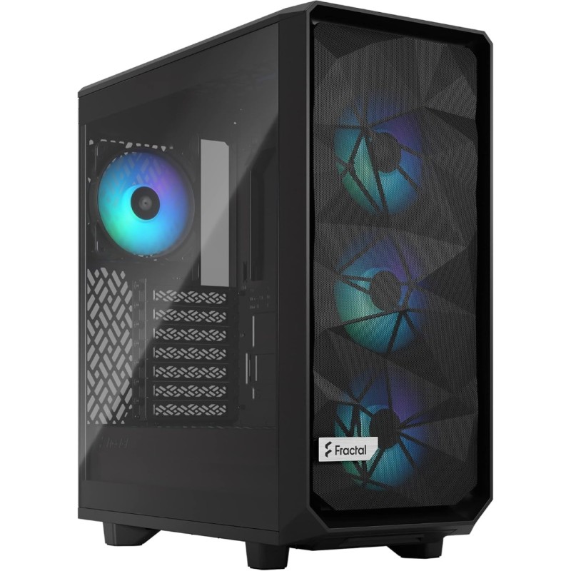 Fractal Meshify 2 Compact Lite RGB Black TG Light tint Fractal Meshify 2 Compact Lite RGB Black TG Light tint