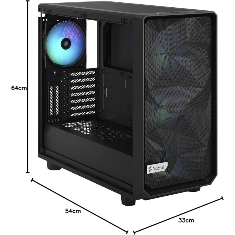 Fractal Meshify 2 RGB Black TG Light Tint Fractal Meshify 2 RGB Black TG Light Tint