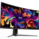 MSI MAG341CQP QD-OLED, 34 Curved OLED Gaming Monitor, 3440 x 1440 (UWQHD), OLED 0.03ms Response time, 175Hz, True Black HDR 400, HDMI, DP Port, USB Type C, Tilt, Height,Black